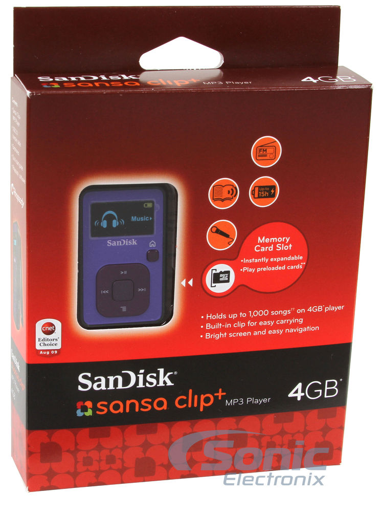 SanDisk Sansa Clip Plus 4GB (Indigo) Image 11