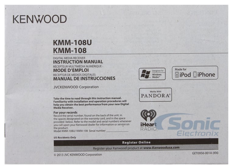 Kenwood KMM-108U Image 7