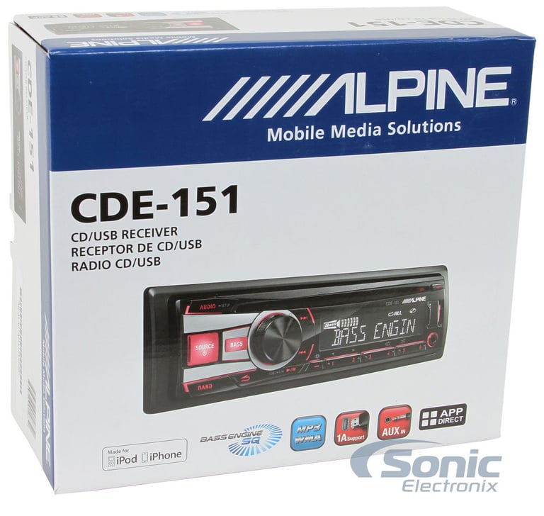 Alpine CDE-151 Image 7