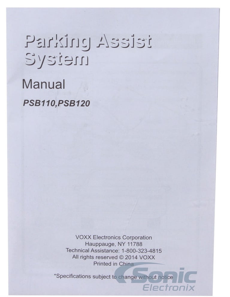 Audiovox PSB120 Image 8