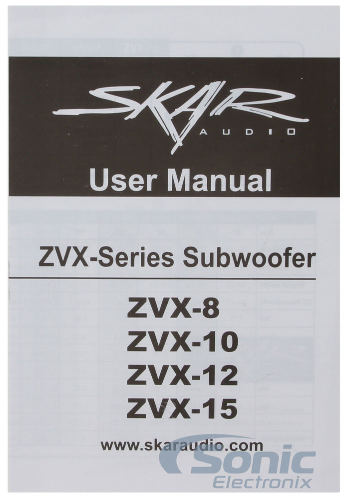 SKAR Audio ZVX-8 D4 Image 6