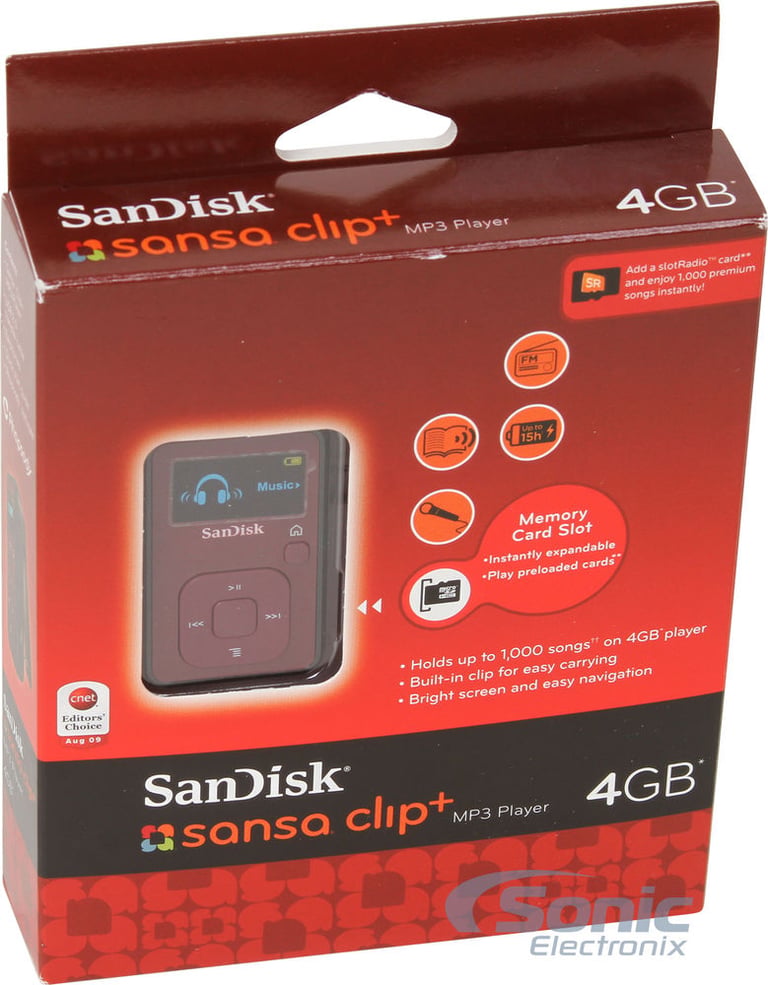 SanDisk Sansa Clip Plus 4GB (Red) Image 6