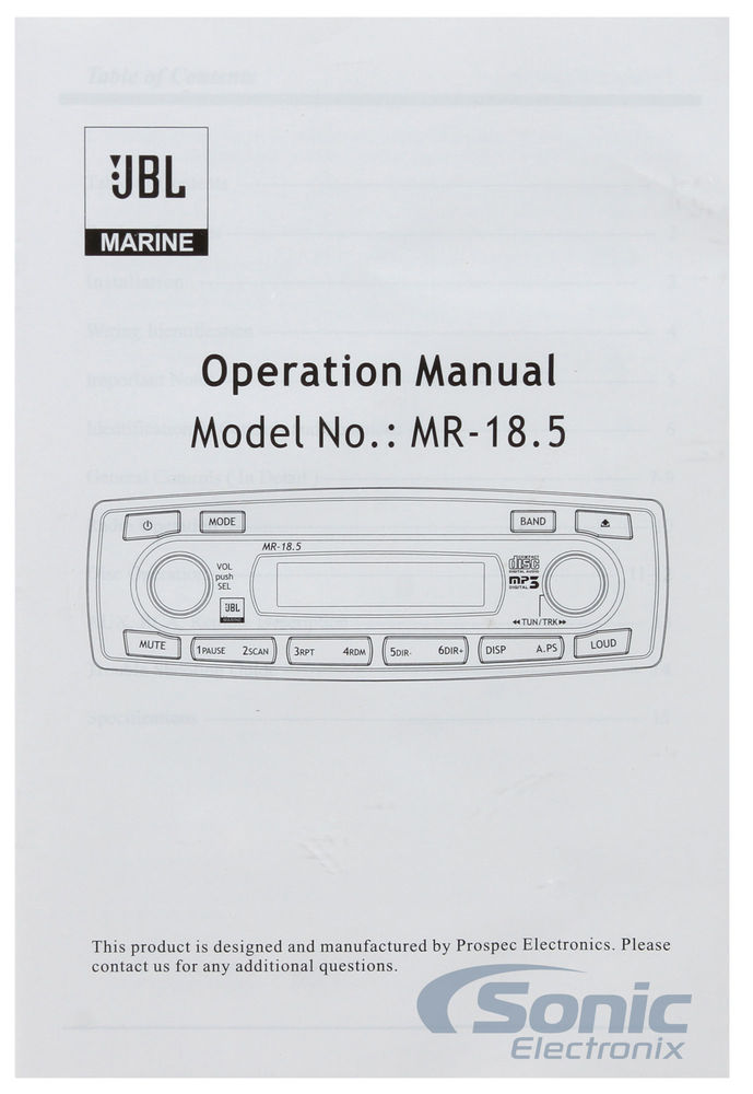 JBL MR18.5 (Open Box, Complete) Image 6