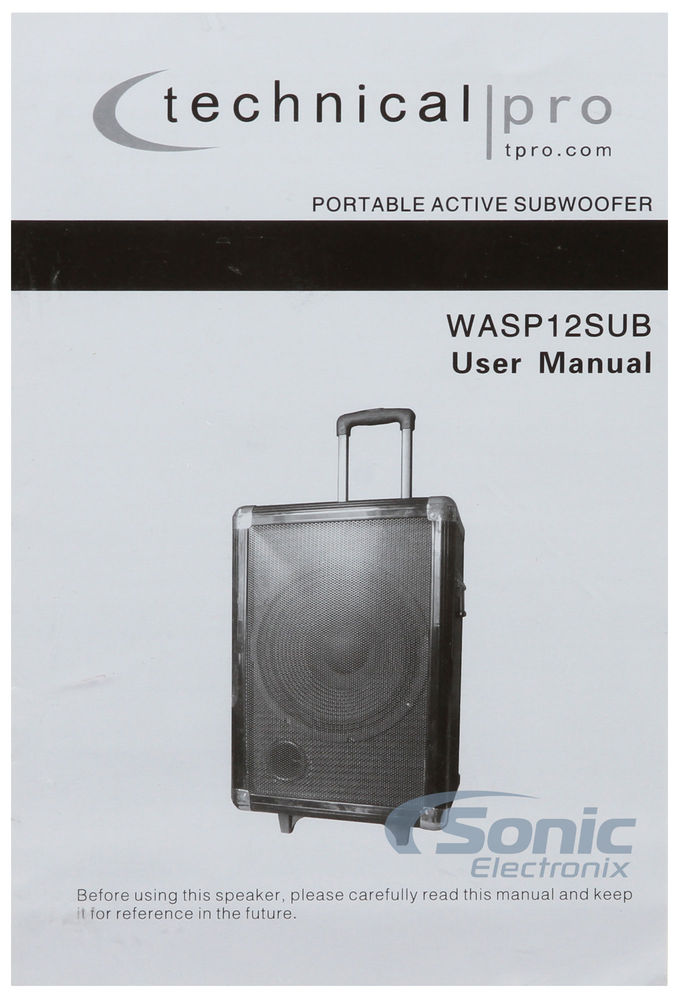 Technical Pro WASP12SUB Image 8