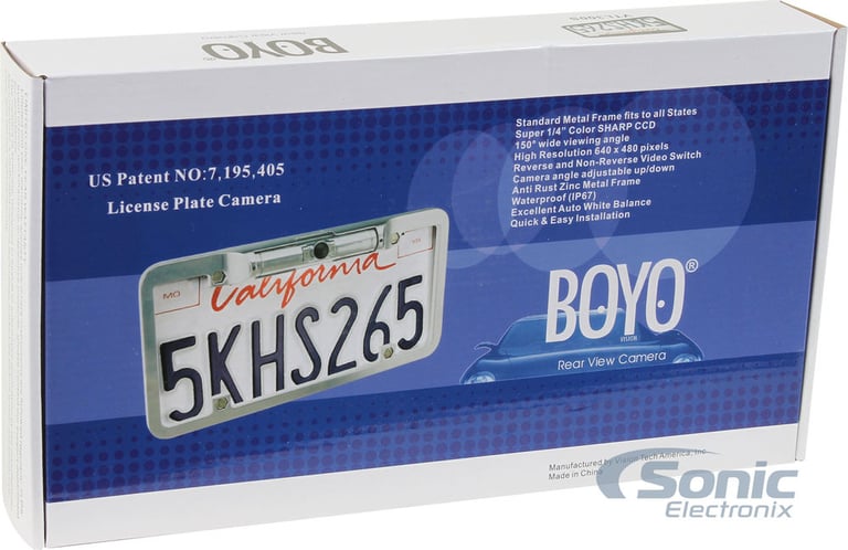 License Plate Camera CCD Lens With Chrome Frame Image 5