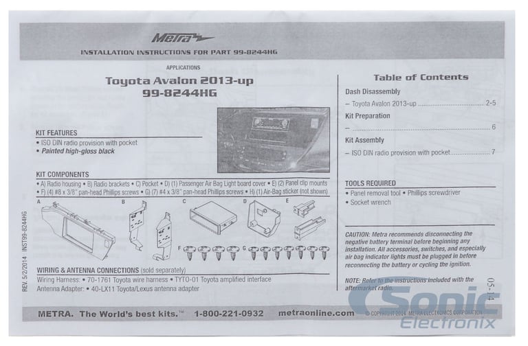 Metra 99-8244HG Dash Kit Image 2
