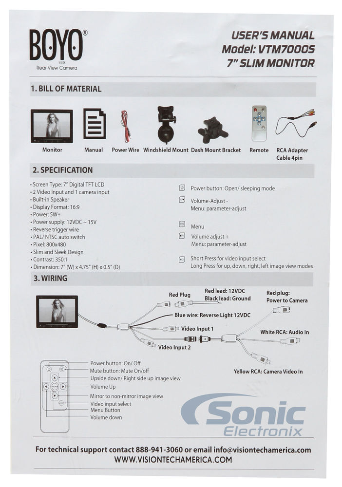 BOYO Vision VTM7000S Image 8