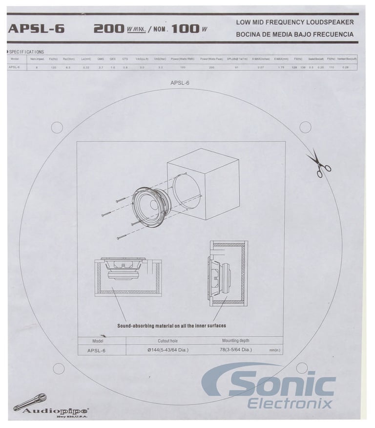 Audiopipe APSL-6 Image 4