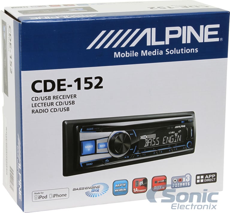 Alpine CDE-152 Image 7