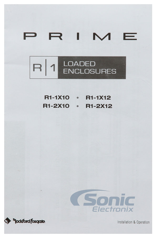 Rockford Fosgate Prime R1-1X12 Image 6