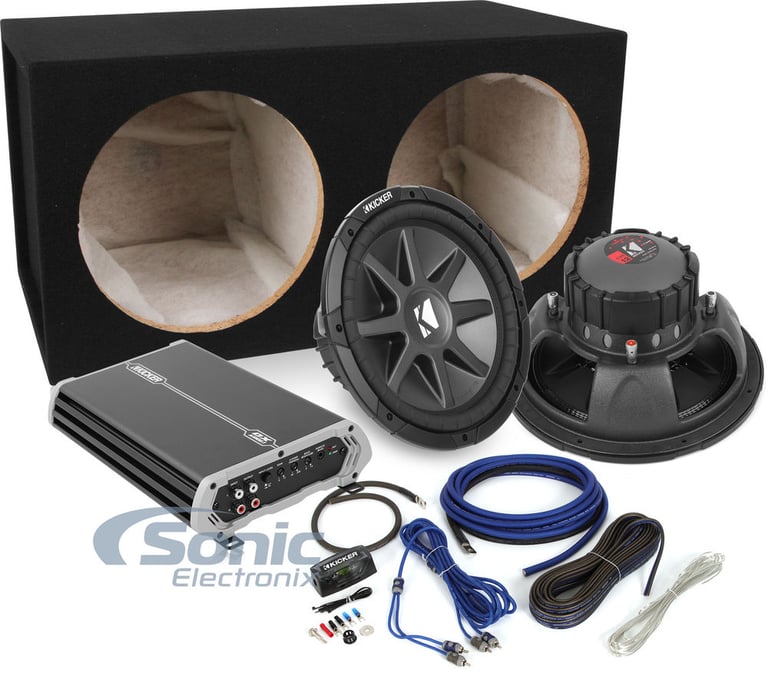 2000W Kicker Bass Package: FREE Dual Sub Box! Image 1