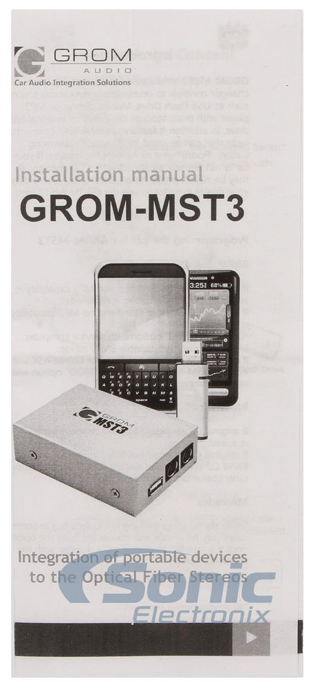 GROM Audio MST3-VOLSO+BTD MOST (VOLSO) Image 8