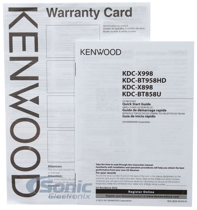 Kenwood eXcelon KDC-X998 Open Box Missing (Good, Used) Image 10