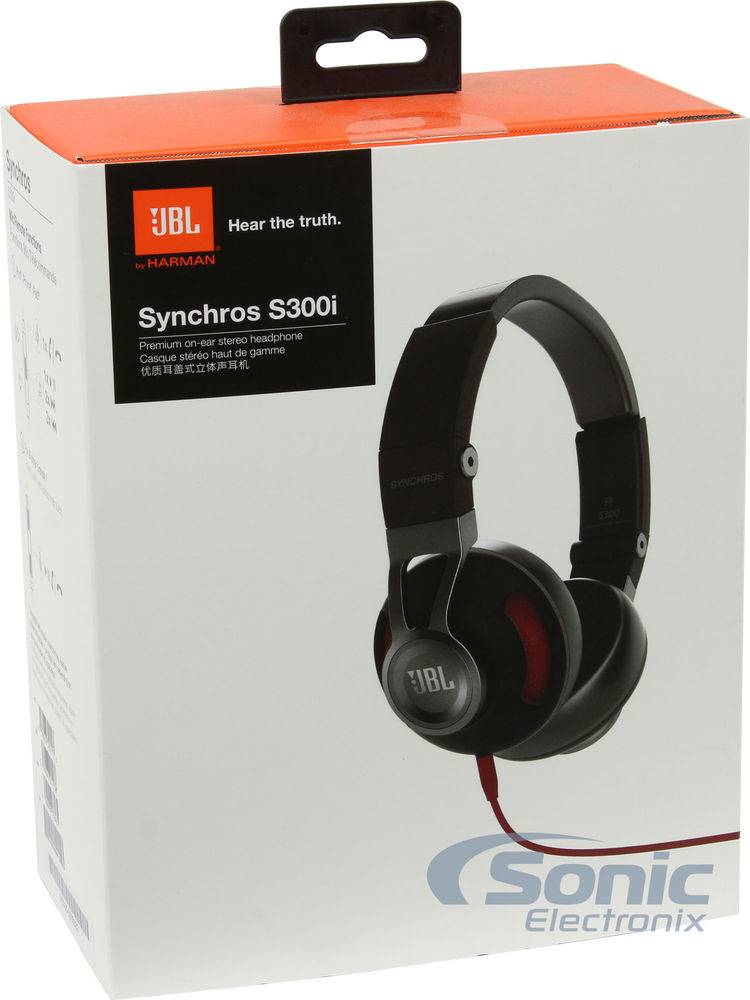 JBL Synchros S300i - Black/Red Image 13