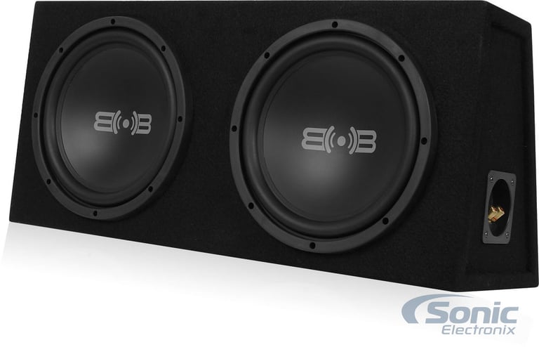 Belva Dual 10" Ported Enclosure + 2000W Monoblock Amp and Kit Image 10
