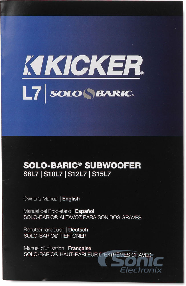 Kicker Solo-Baric L7 11S12L74 Subwoofers + FREE RE Audio ZTX3000.1 Amplifier Image 8