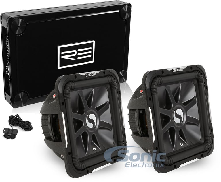 Kicker Solo-Baric L7 11S12L74 Subwoofers + FREE RE Audio ZTX3000.1 Amplifier Image 1