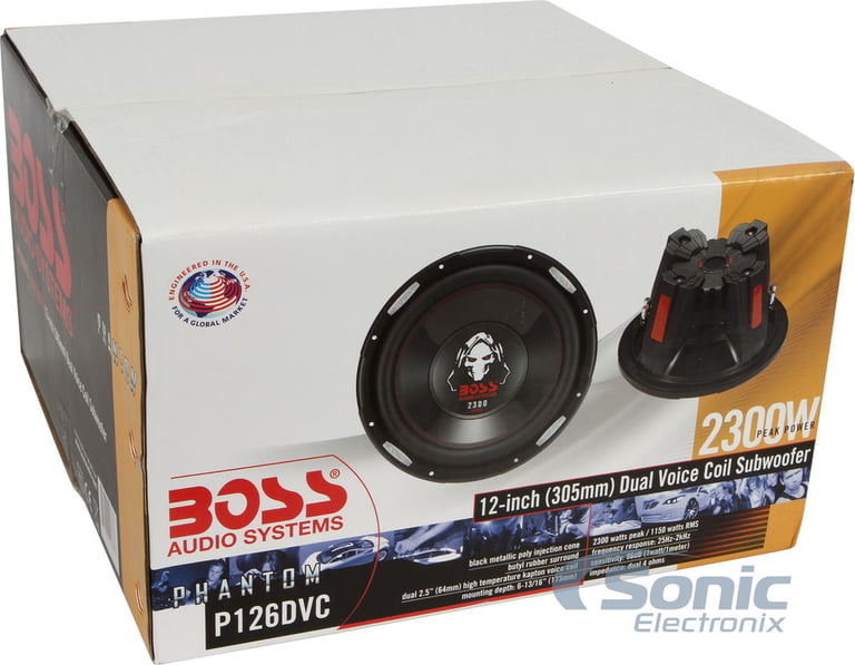 (2) 12" Boss P126DVC Subwoofers + AR1600.2 Amplifier Image 6