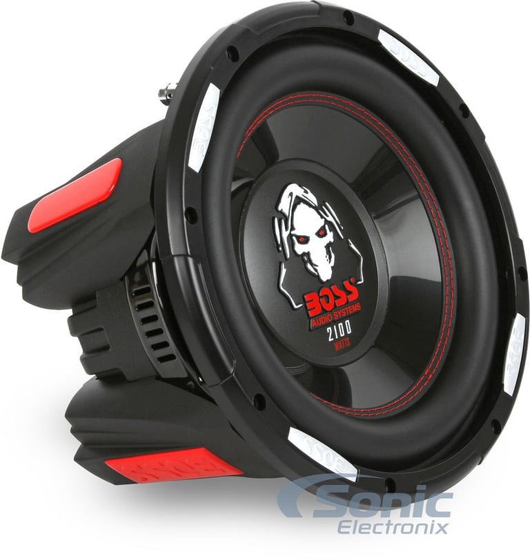 Two 2100 Watt Max P106DVC Subwoofers + Boss AR1600.2 Amplifier w/ Wiring Kit Image 10
