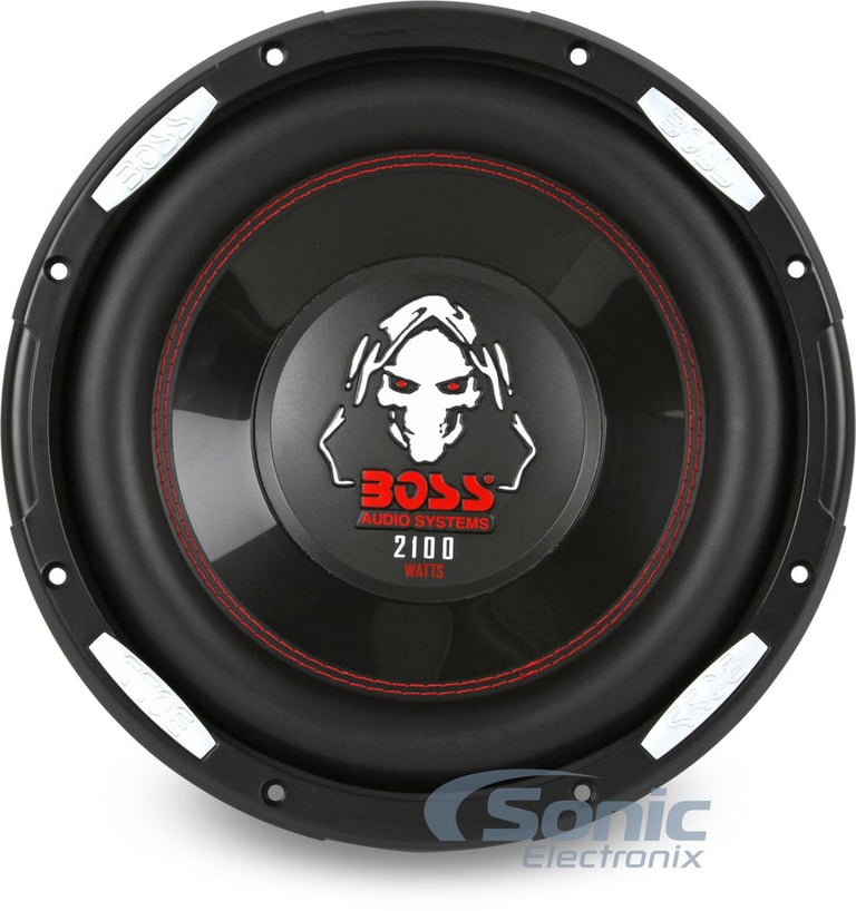 Two 2100 Watt Max P106DVC Subwoofers + Boss AR1600.2 Amplifier w/ Wiring Kit Image 11