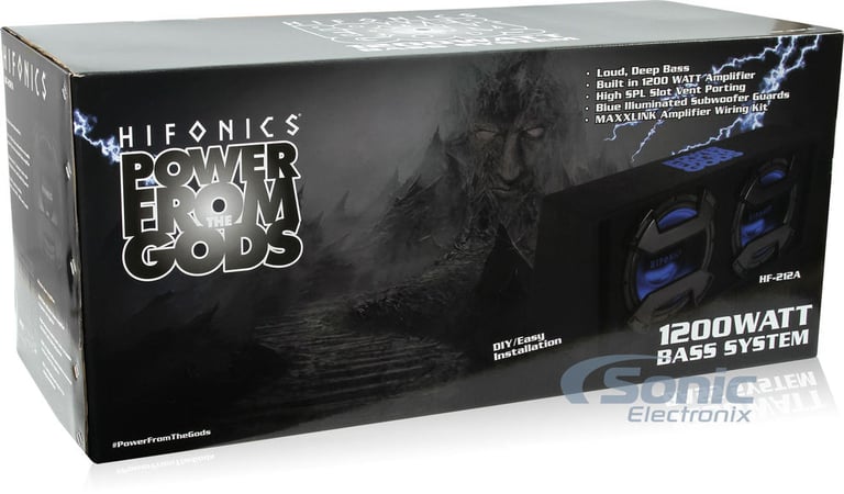 Hifonics HF-212A Dual 12" Powered Sub Box Image 14