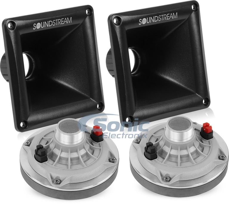 Soundstream Midrange Package (2 SMD.202 100W Midrange Compression Drivers & 2 Horn Lens) Image 1