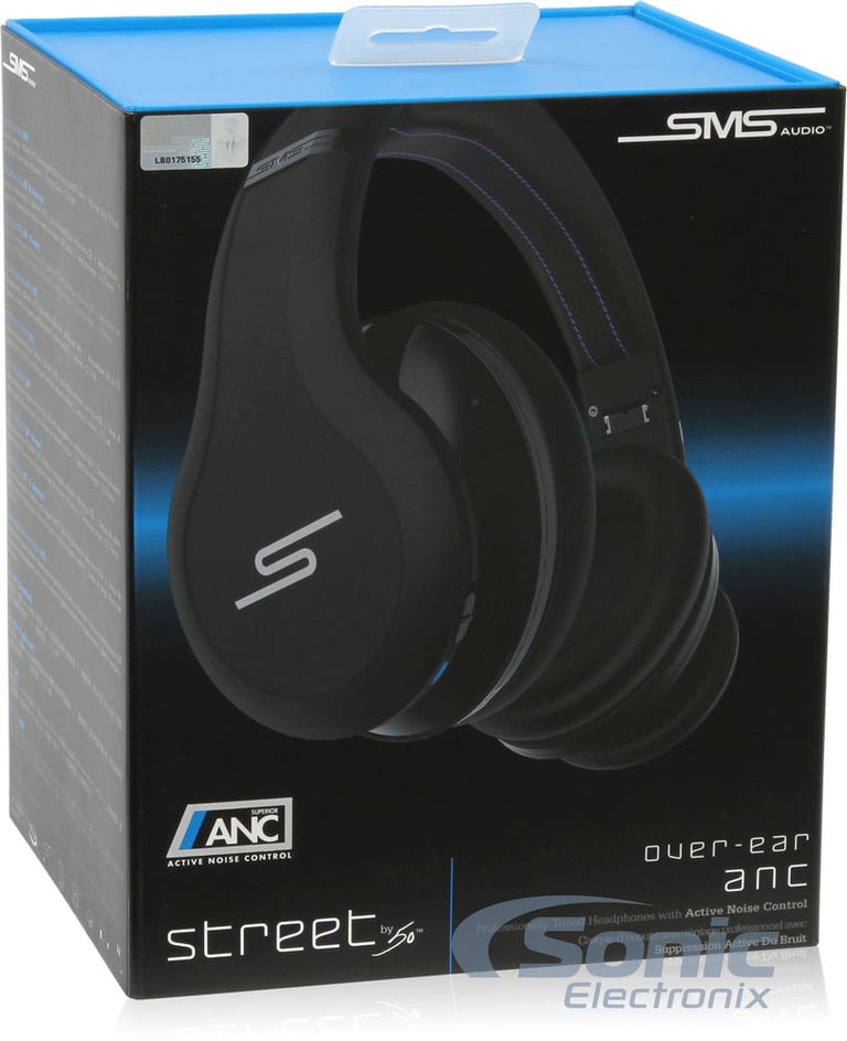 SMS Audio SMS-WD-ANC-BLK STREET by 50 Cent (Shadow Black) Image 15