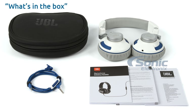 JBL Synchros S300A - White/Blue Image 12