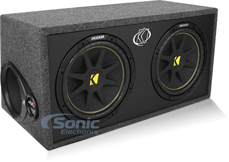 NEW Kicker 10DC122 Dual 12" 600W Loaded Car Audio Subwoofers Subs+Box+Amplifier+Amp Kit Image 2