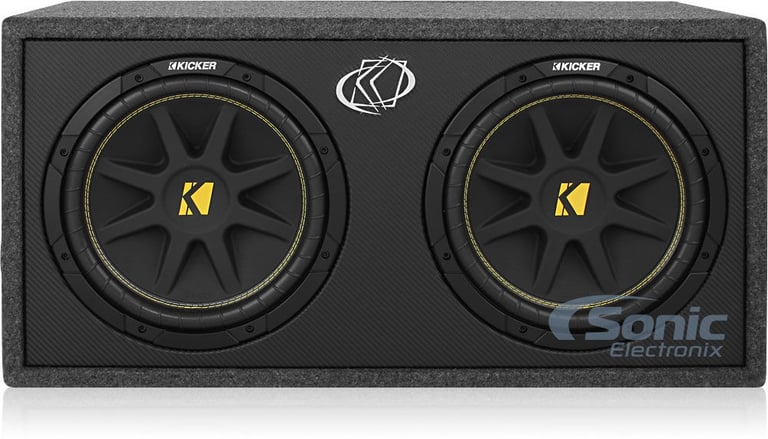 NEW Kicker 10DC122 Dual 12" 600W Loaded Car Audio Subwoofers Subs+Box+Amplifier+Amp Kit Image 3