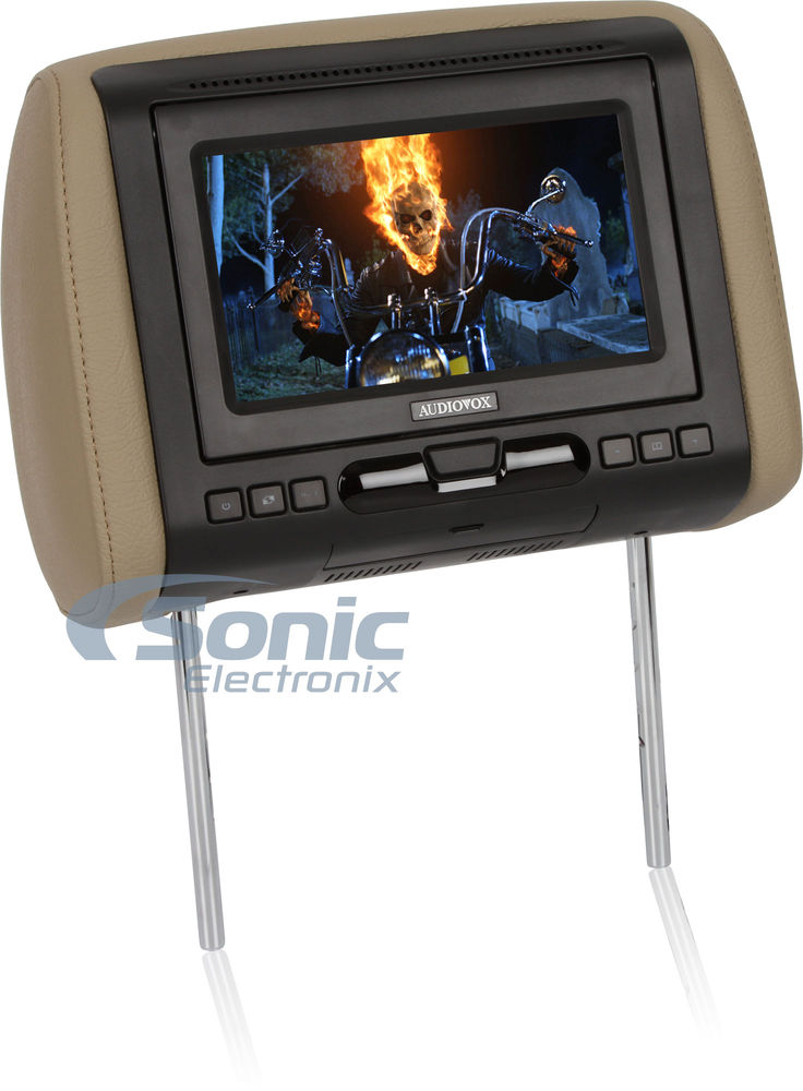 Audiovox Dual 7" Headrest Monitors + 10" Overhead Monitor w/ Built-in DVD Player Image 17