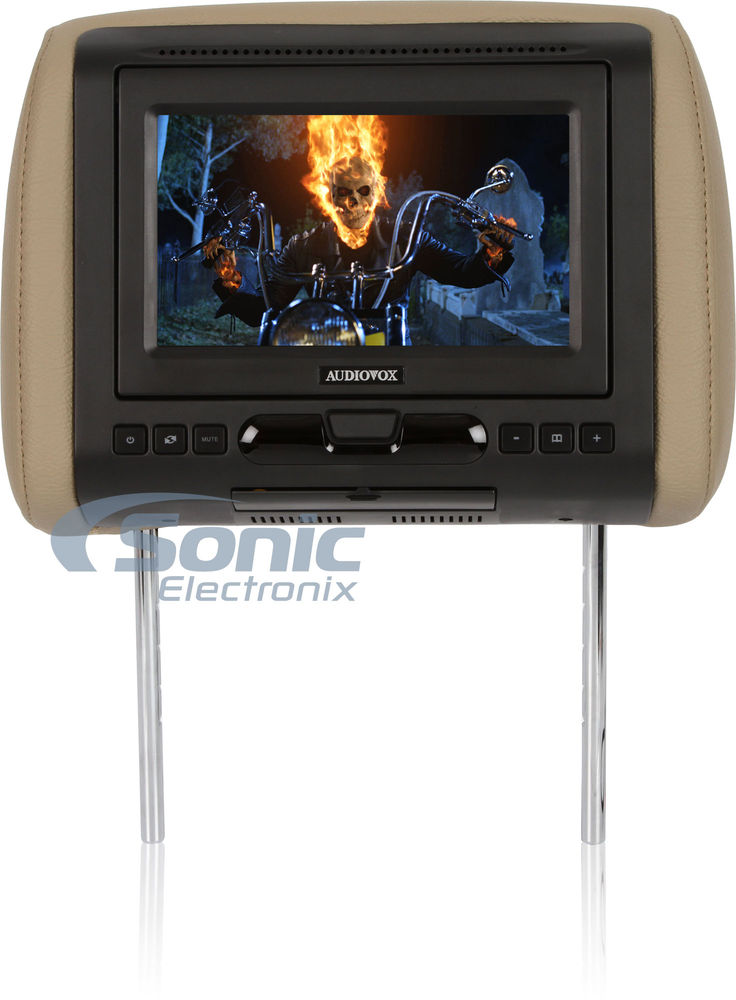 Audiovox Dual 7" Headrest Monitors + 10" Overhead Monitor w/ Built-in DVD Player Image 18