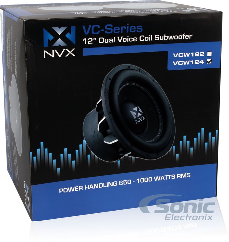 Dual 12" NVX VC Dual 4 ohm Subwoofers w/ Ported Enclosure Image 9