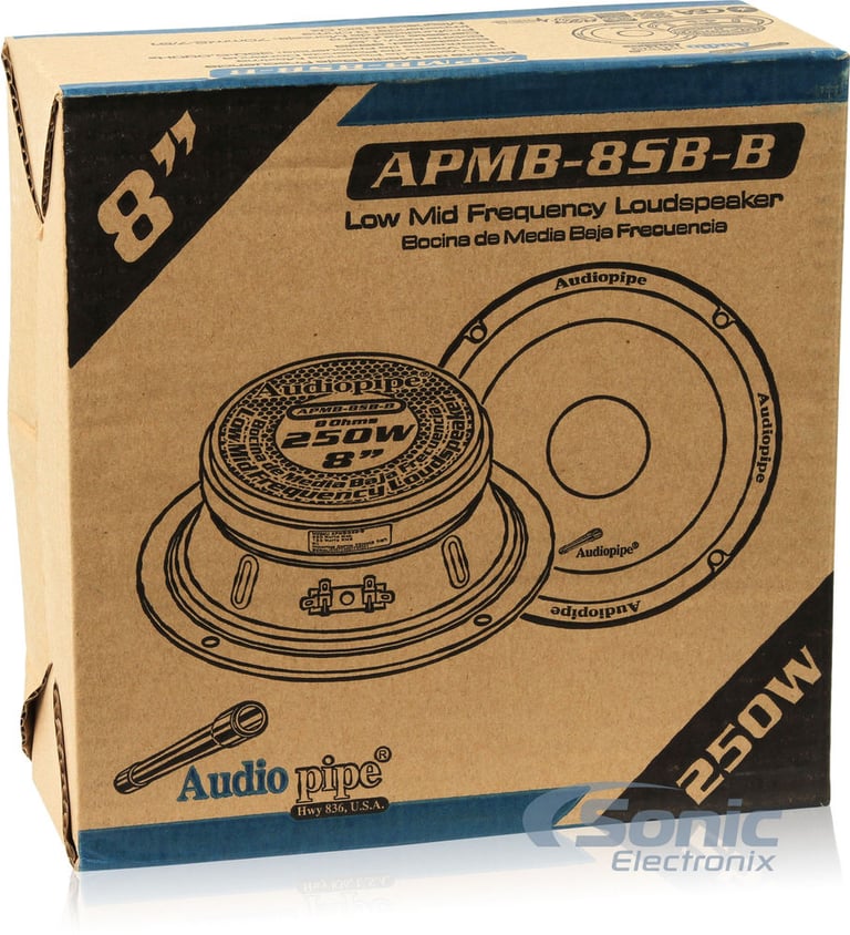 Audiopipe APMB-8SB-C 8" Loudspeaker Image 6