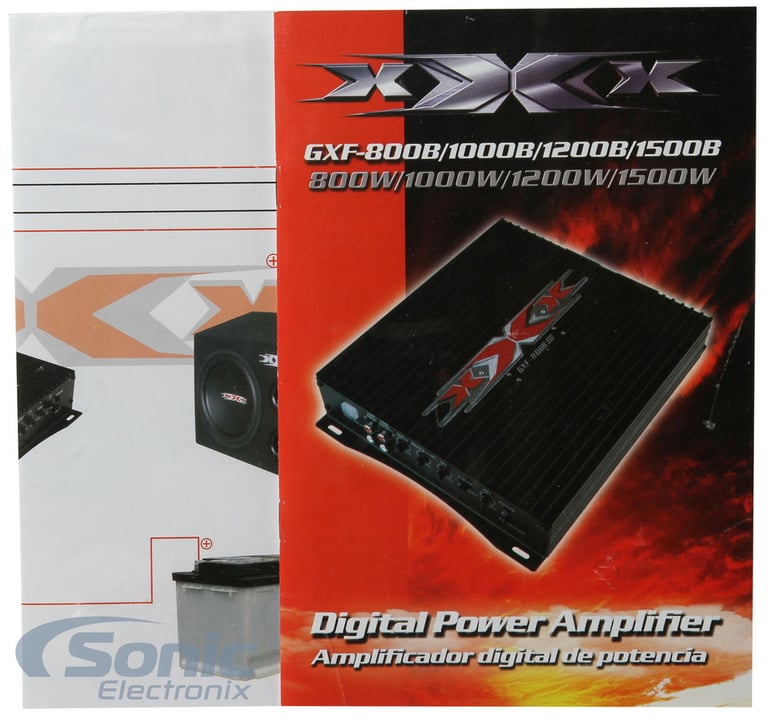 XXX XBX1200B - Subwoofer Enclosure + Amplifier & Kit Combo Image 15