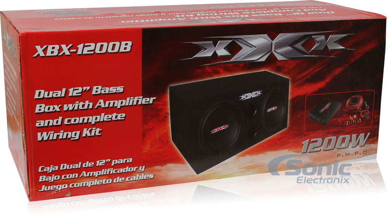 XXX XBX1200B - Subwoofer Enclosure + Amplifier & Kit Combo Image 16