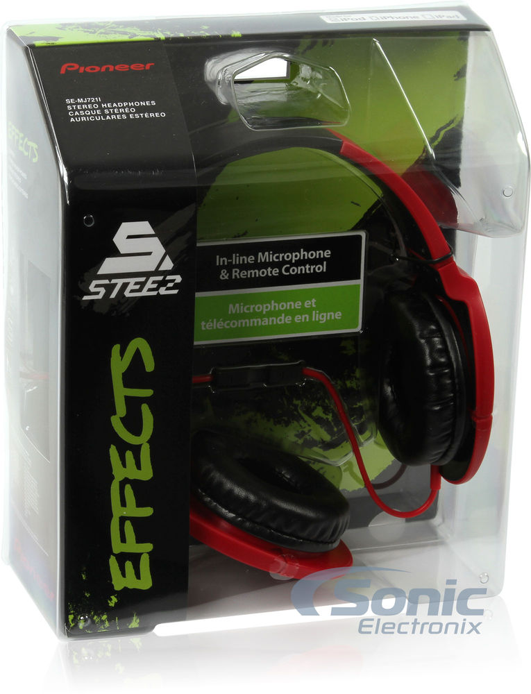 Pioneer SE-MJ721I-R Steez EFX - Red/Black Image 8