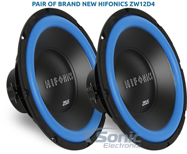 Pair of Hifonics ZW12D4 Image 1