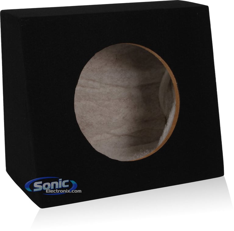Single 10" Subwoofer Angled Truck or Hatchback Box Enclosure-OPEN BOX Image 6
