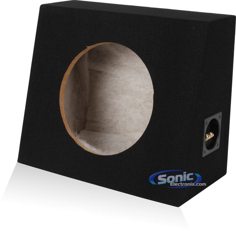 Single 10" Subwoofer Angled Truck or Hatchback Box Enclosure-OPEN BOX Image 8