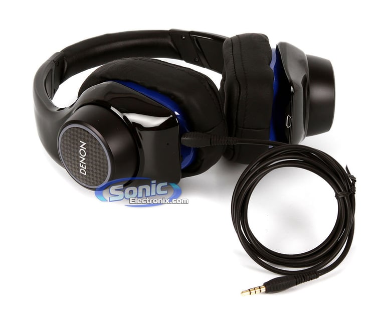 Denon AH-D400 - Black/Blue-OPEN BOX Image 17
