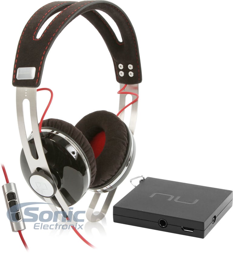 Sennheiser Momentum (Smart Black) + NuForce MMP Mobile Music Pump Black Image 1