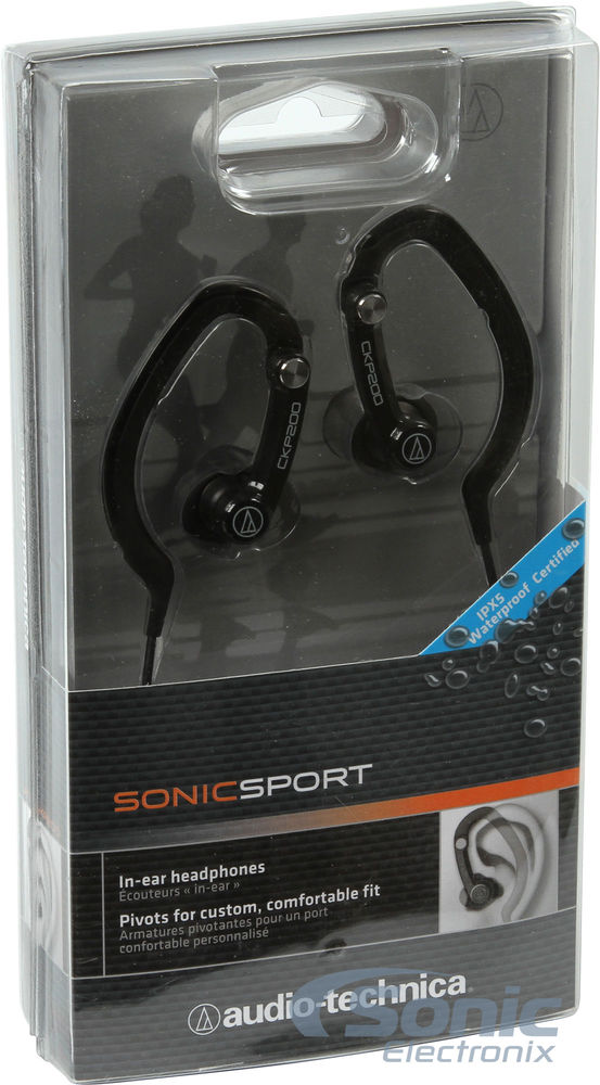 Audio Technica ATH-CKP200BK SonicSport - Black Image 6