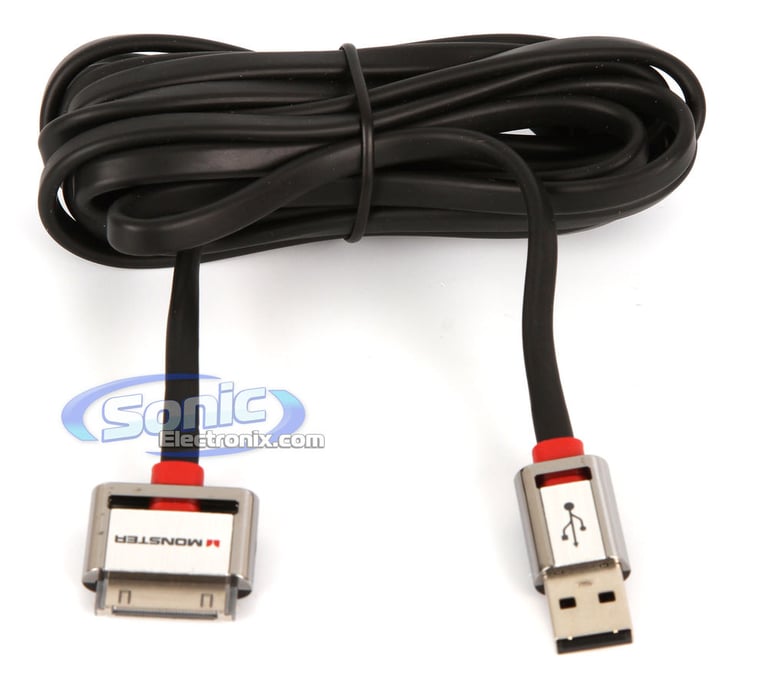 Monster iCable iPad/iPhone/iPod Dock & Charge USB Cable (3M, 9.9 Feet)-OPEN BOX Image 3