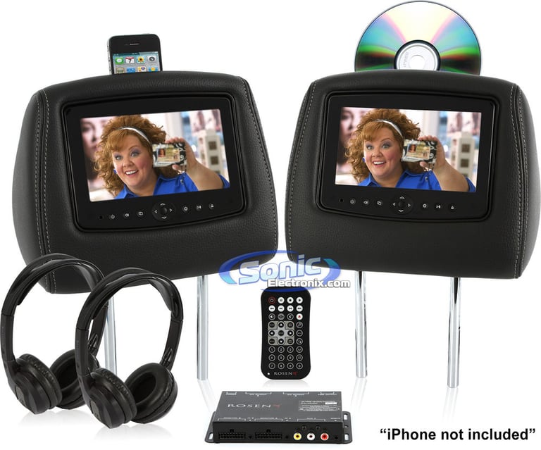 Carshow CS9000-DI Factory Matched Headrest Monitors-OPEN BOX Image 24