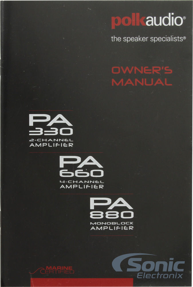 Polk Audio PA330.2 Image 8