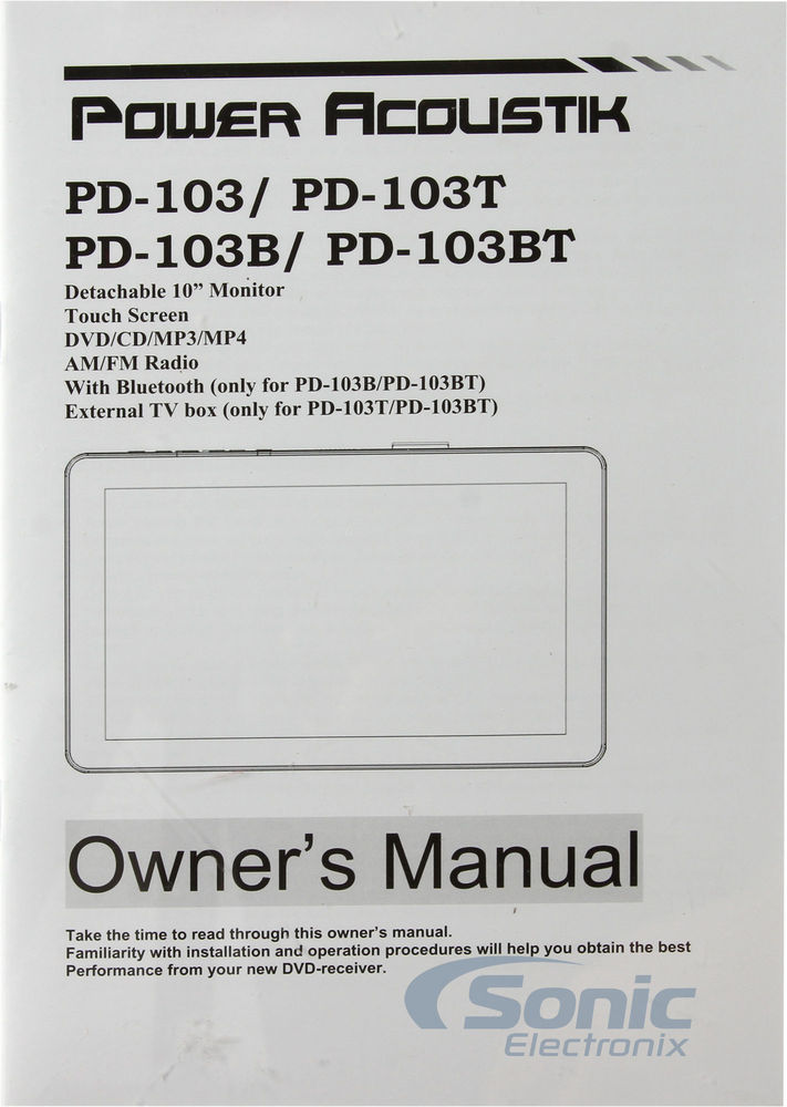 Power Acoustik PD-103B Image 13