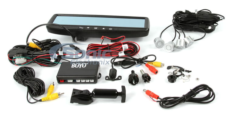 Rearview Monitor, Camera & Parking Sensor Package (BOYO Vision VTB44MCP-CR) Image 13