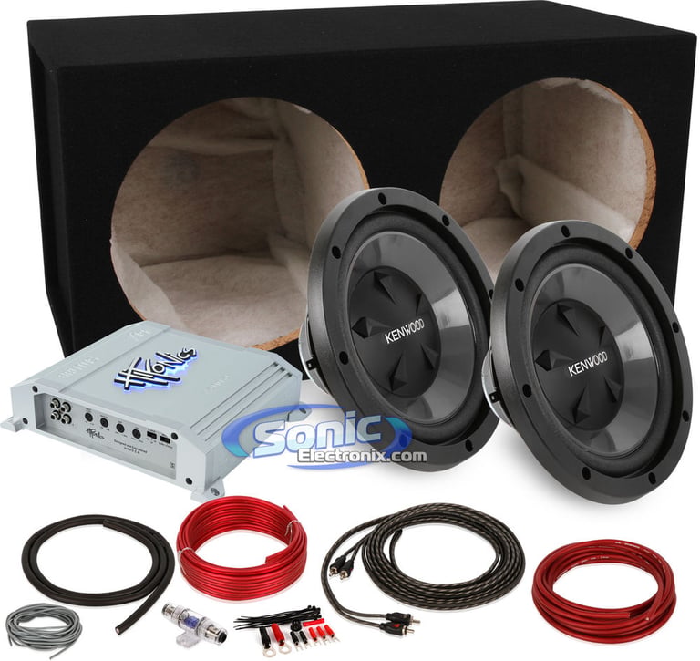 700W Kenwood + Hifonics Complete Bass Bundle Image 1