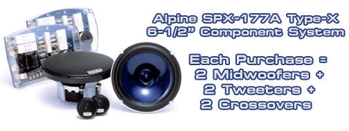 Alpine SPX-177A 6-1/2" Component System Image 1